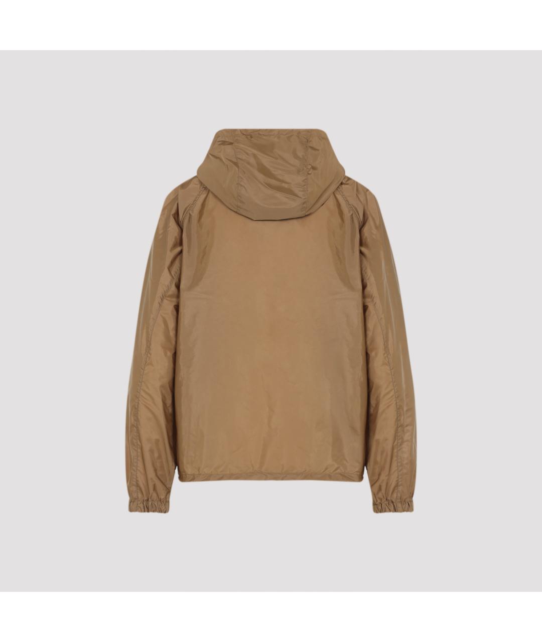 MONCLER Бежевая полиамидовая куртка, фото 2