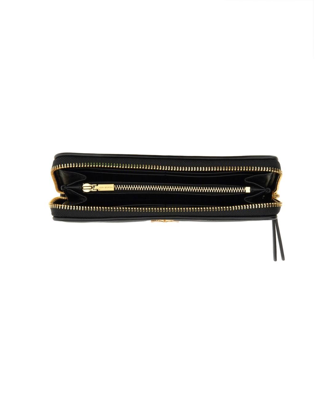 TORY BURCH Черный кожаный кошелек, фото 3