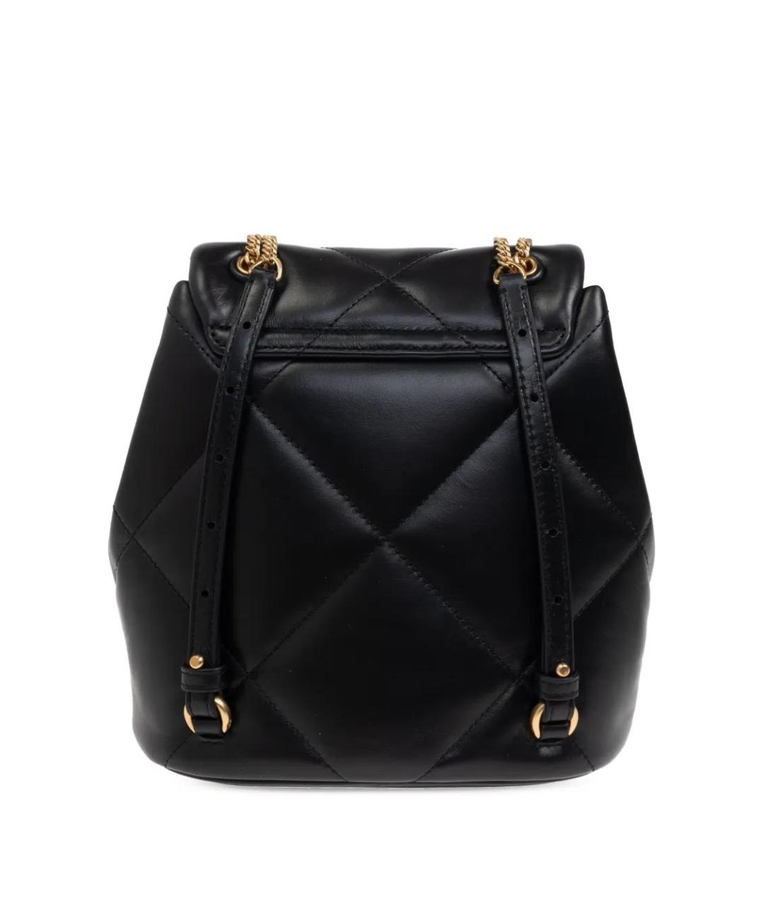 TORY BURCH Черный кожаный рюкзак, фото 3