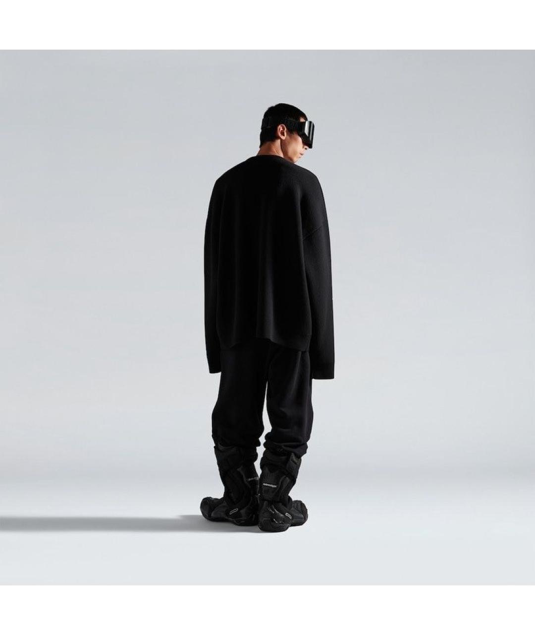 BALENCIAGA Черный шерстяной джемпер / свитер, фото 5