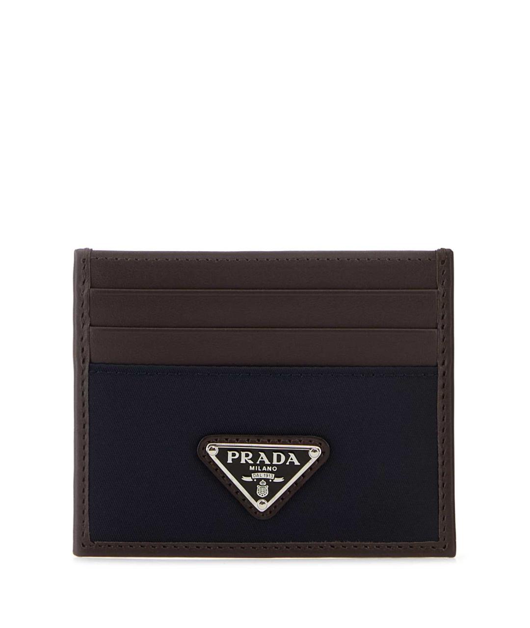 PRADA Коричневый кожаный кардхолдер, фото 1