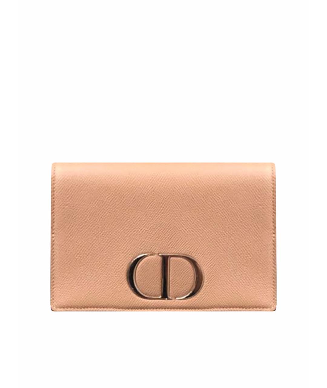 CHRISTIAN DIOR Розовая кожаная сумка через плечо, фото 1