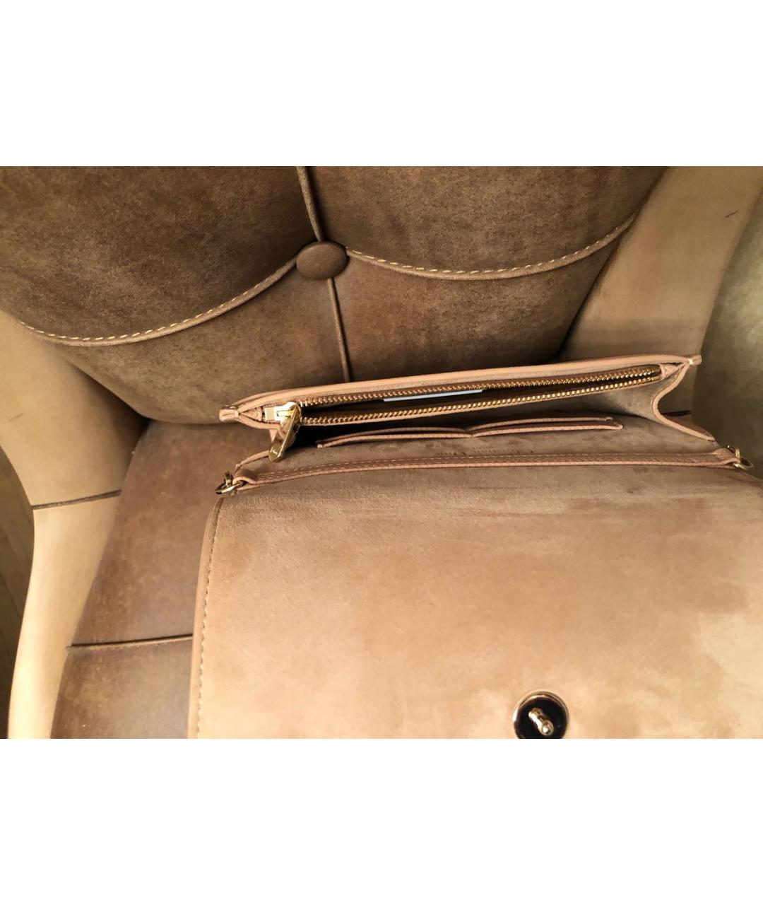 CHRISTIAN DIOR Розовая кожаная сумка через плечо, фото 5