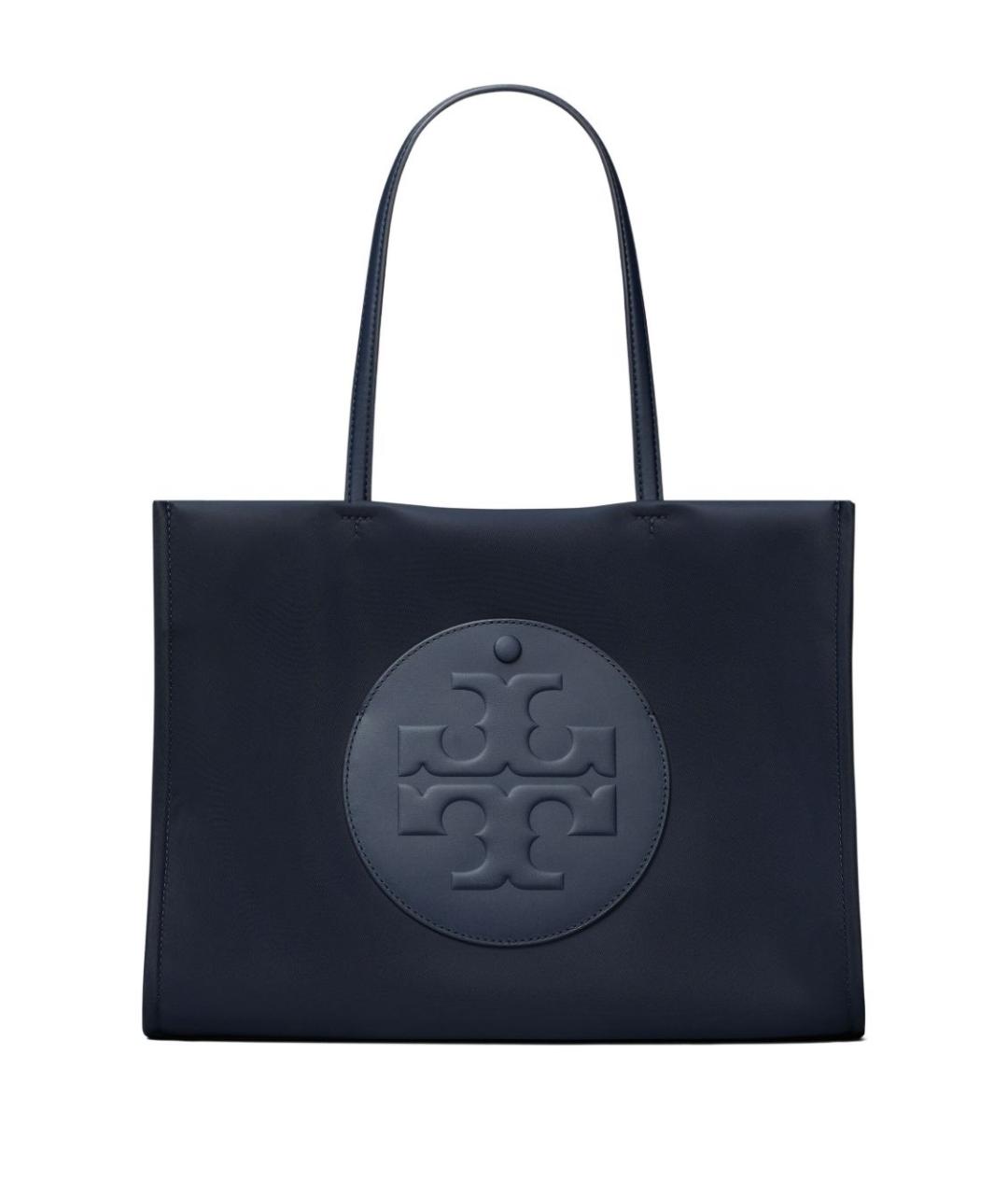TORY BURCH Синяя синтетическая сумка тоут, фото 1