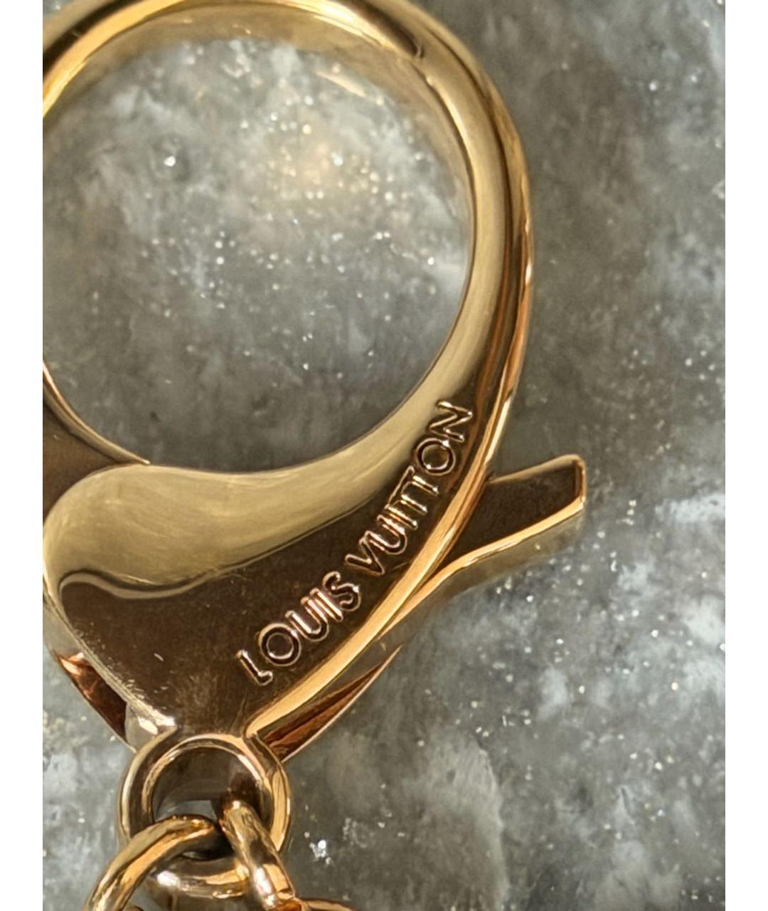 LOUIS VUITTON Золотой брелок, фото 2