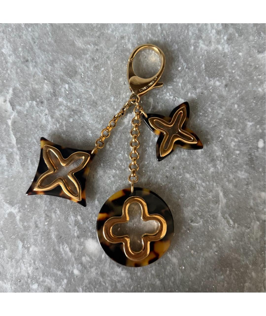 LOUIS VUITTON Золотой брелок, фото 3