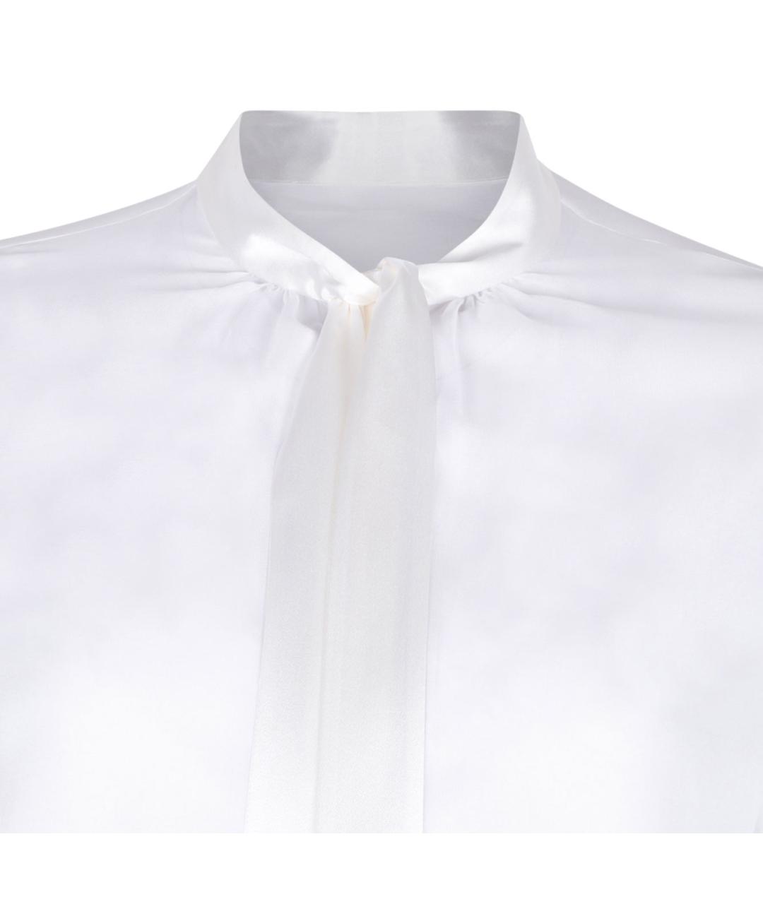 DOLCE&GABBANA Белая шелковая рубашка, фото 3