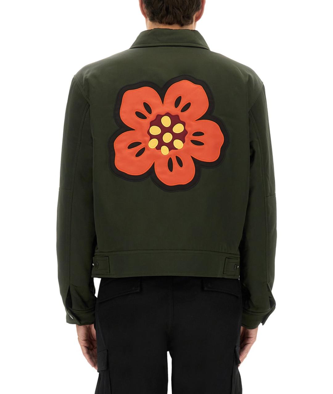 KENZO Зеленая вискозная куртка, фото 3