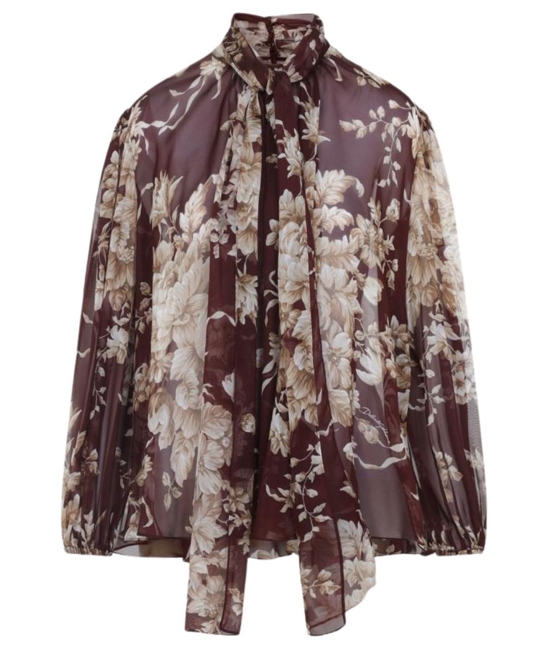 DOLCE&GABBANA Мульти шелковая блузы, фото 1