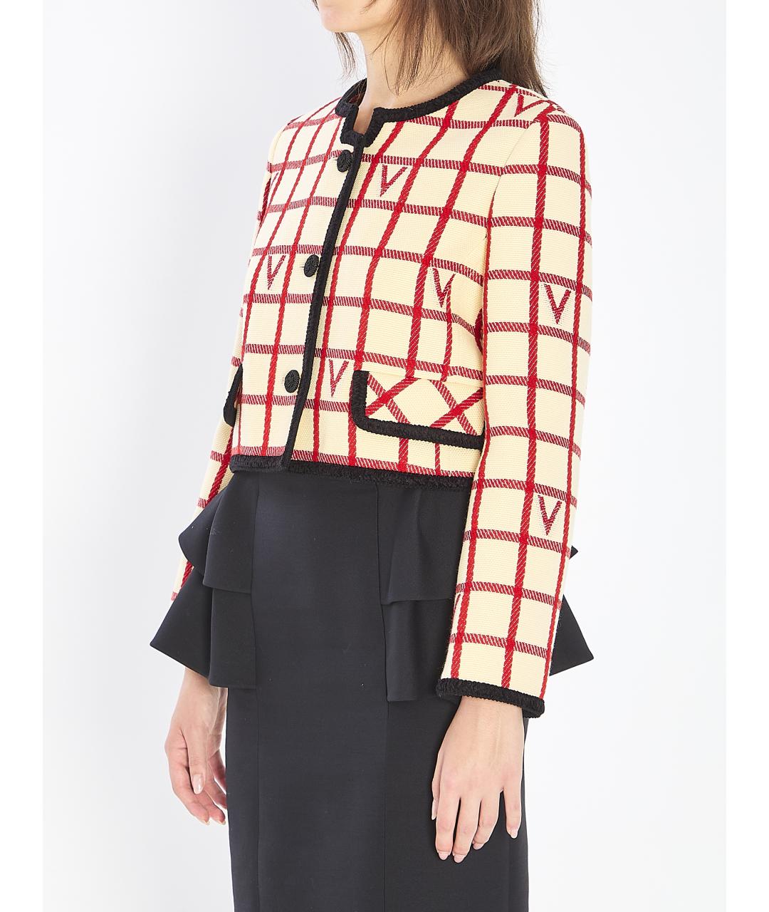 VALENTINO Мульти шерстяной жакет/пиджак, фото 3