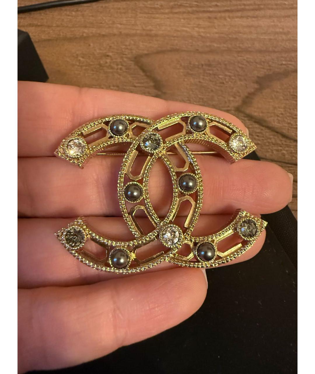 CHANEL Золотая булавка / брошь, фото 6