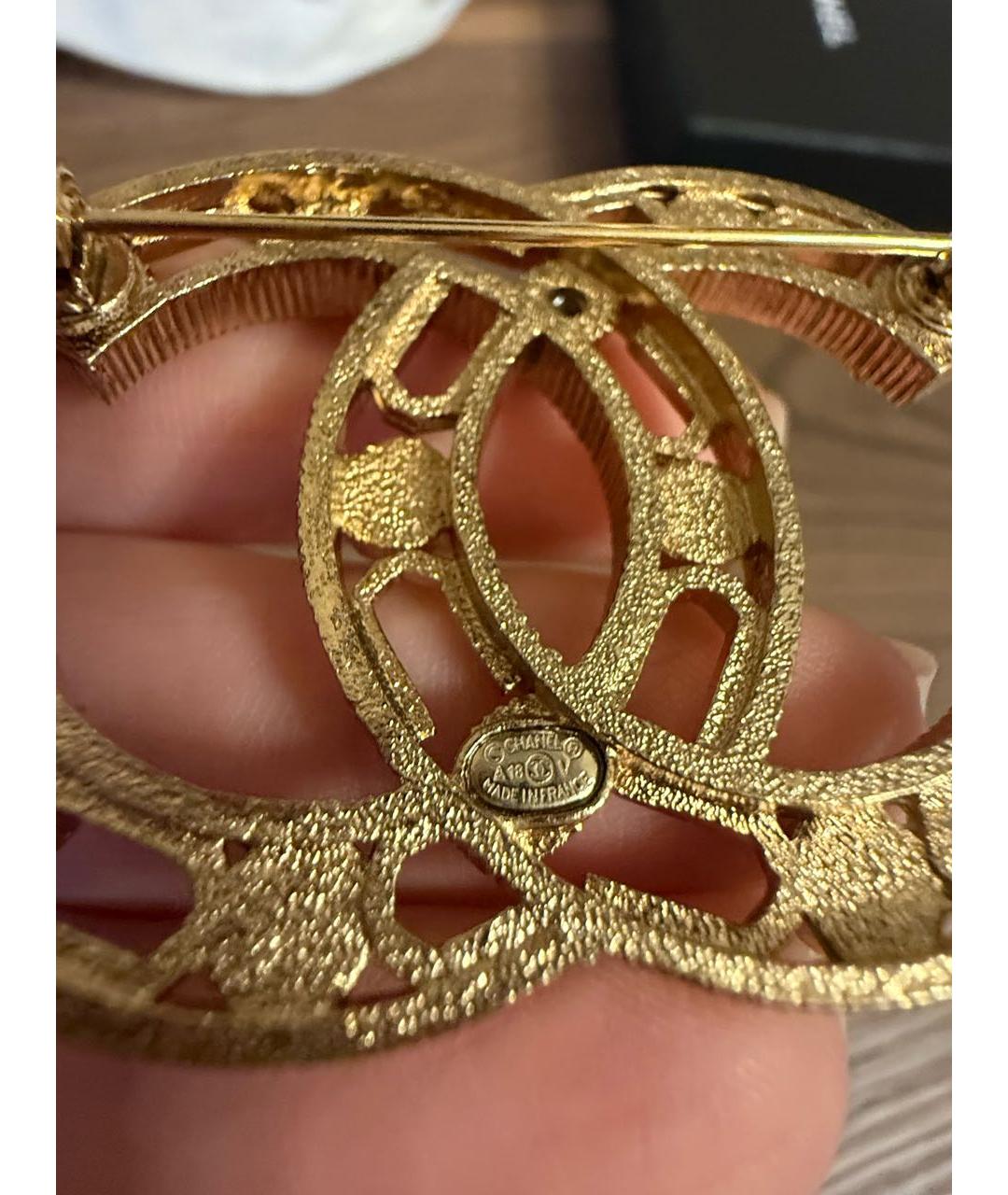 CHANEL Золотая булавка / брошь, фото 3