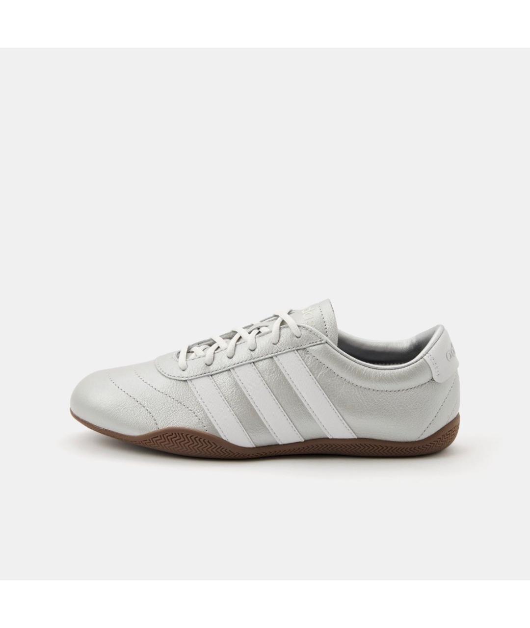ADIDAS Серебряные кожаные кроссовки, фото 7