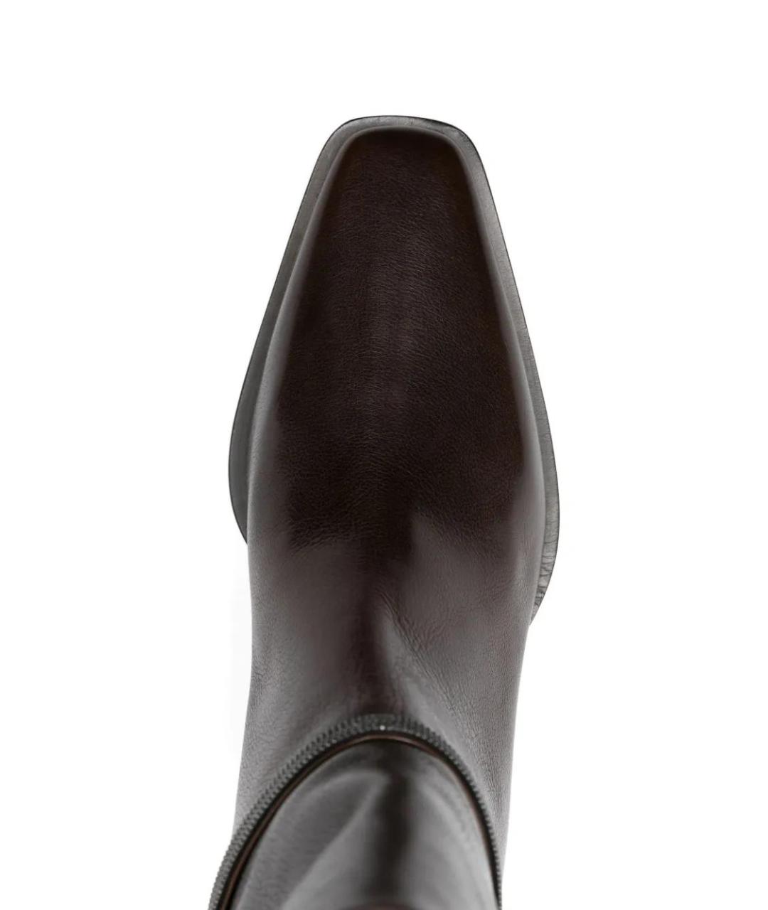 BRUNELLO CUCINELLI Коричневые кожаные полусапоги, фото 4