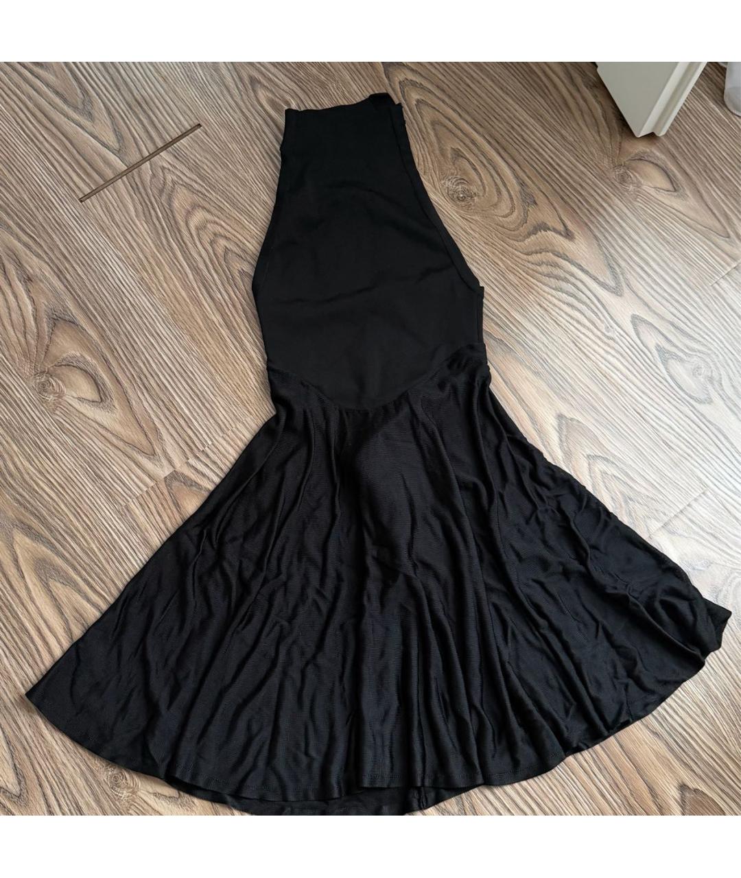 ALAIA Черное сетчатое коктейльное платье, фото 6