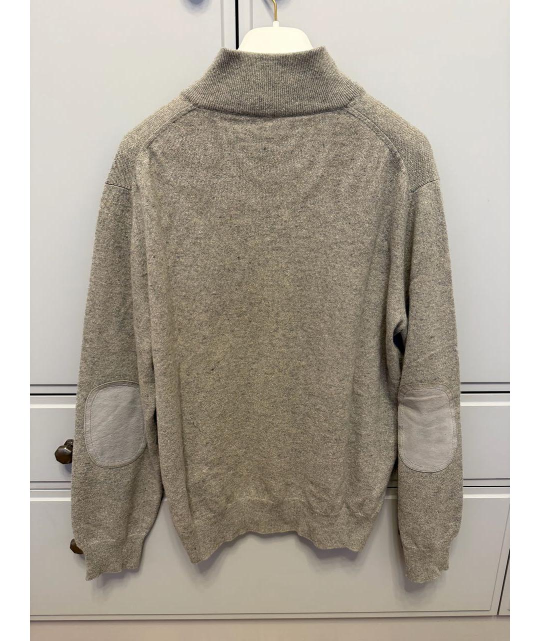 LORO PIANA Серый кашемировый джемпер / свитер, фото 2