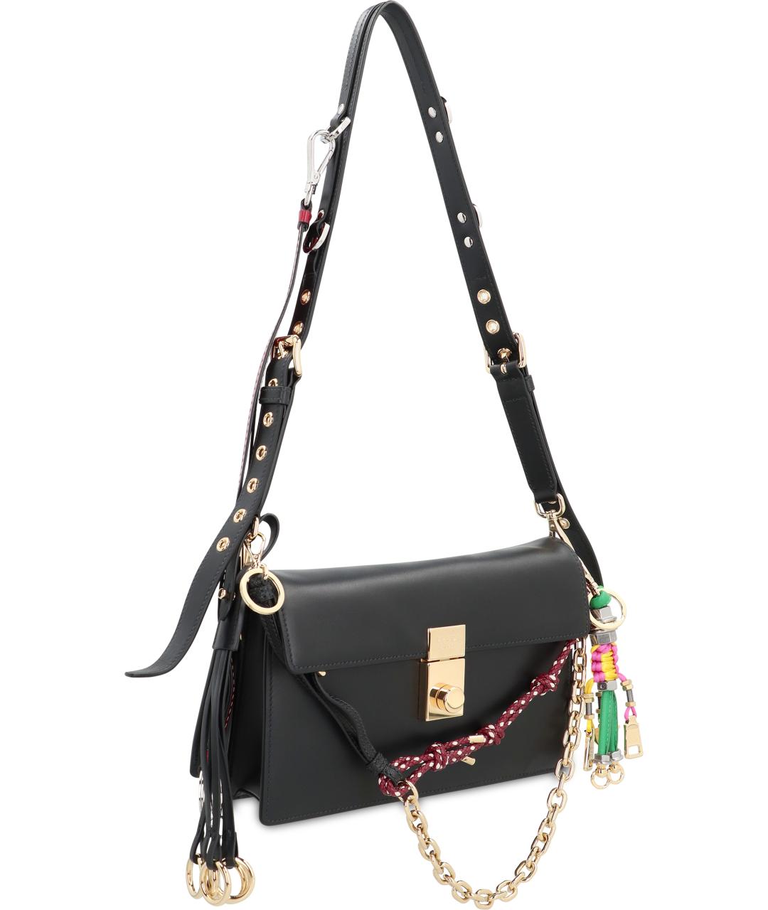 PRADA Черная кожаная сумка через плечо, фото 3