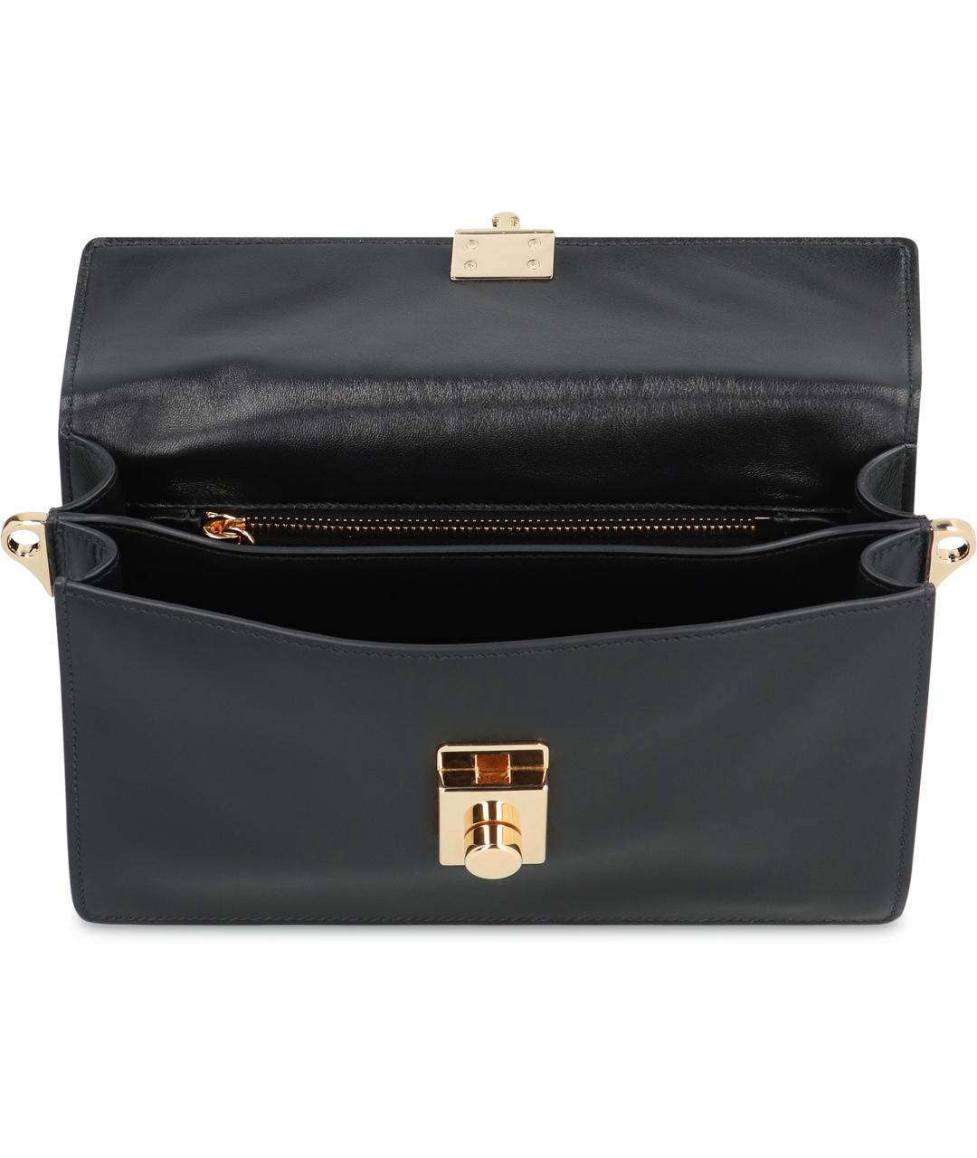 PRADA Черная кожаная сумка через плечо, фото 5