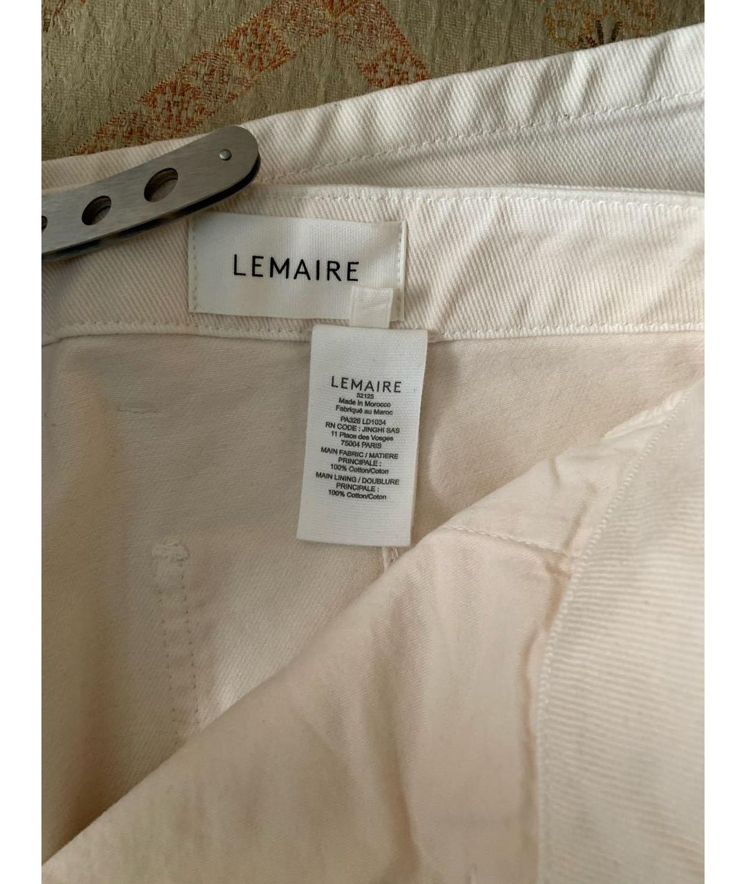 LEMAIRE Бежевые хлопковые джинсы, фото 3