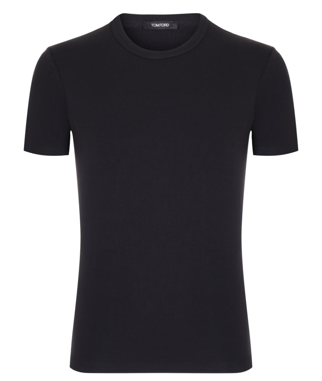 TOM FORD Черная хлопковая футболка, фото 1