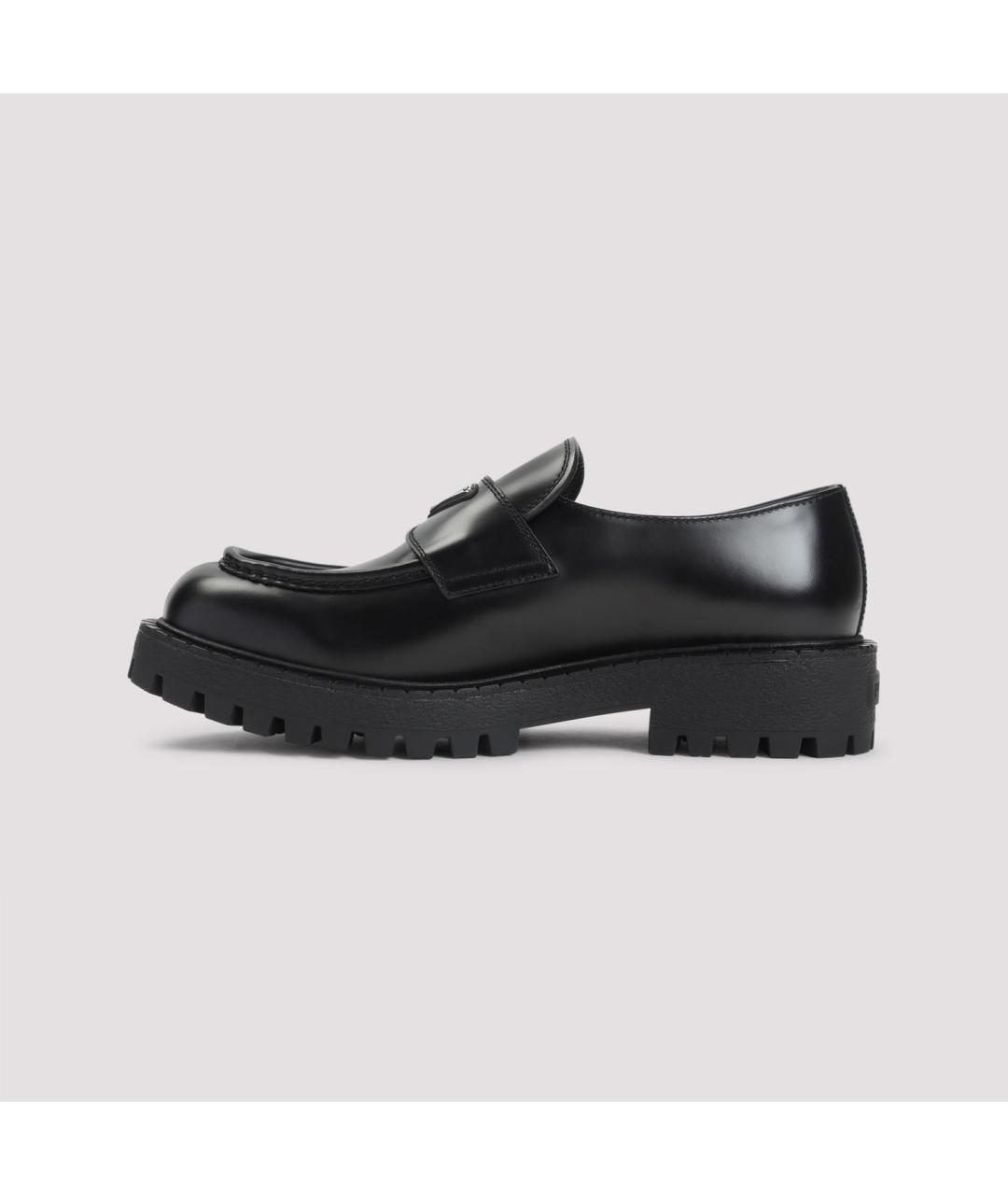 PRADA Черные кожаные лоферы, фото 4