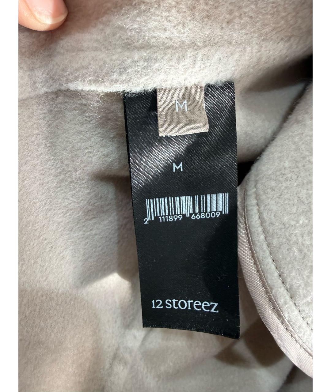 12 STOREEZ Бежевое шерстяное пальто, фото 3