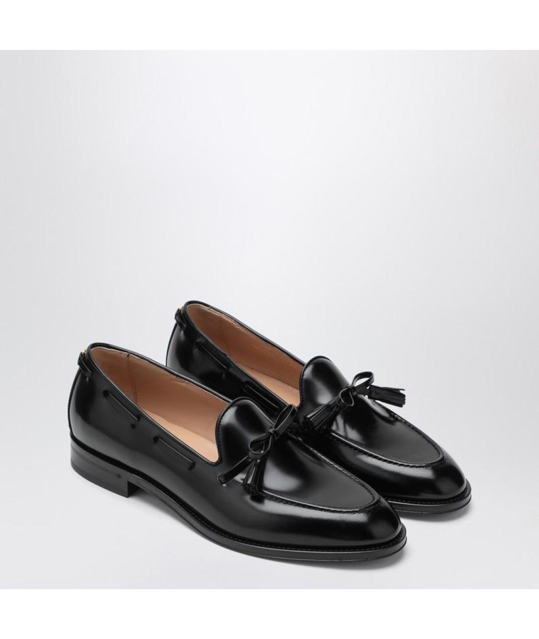 VALENTINO Черные кожаные лоферы, фото 3