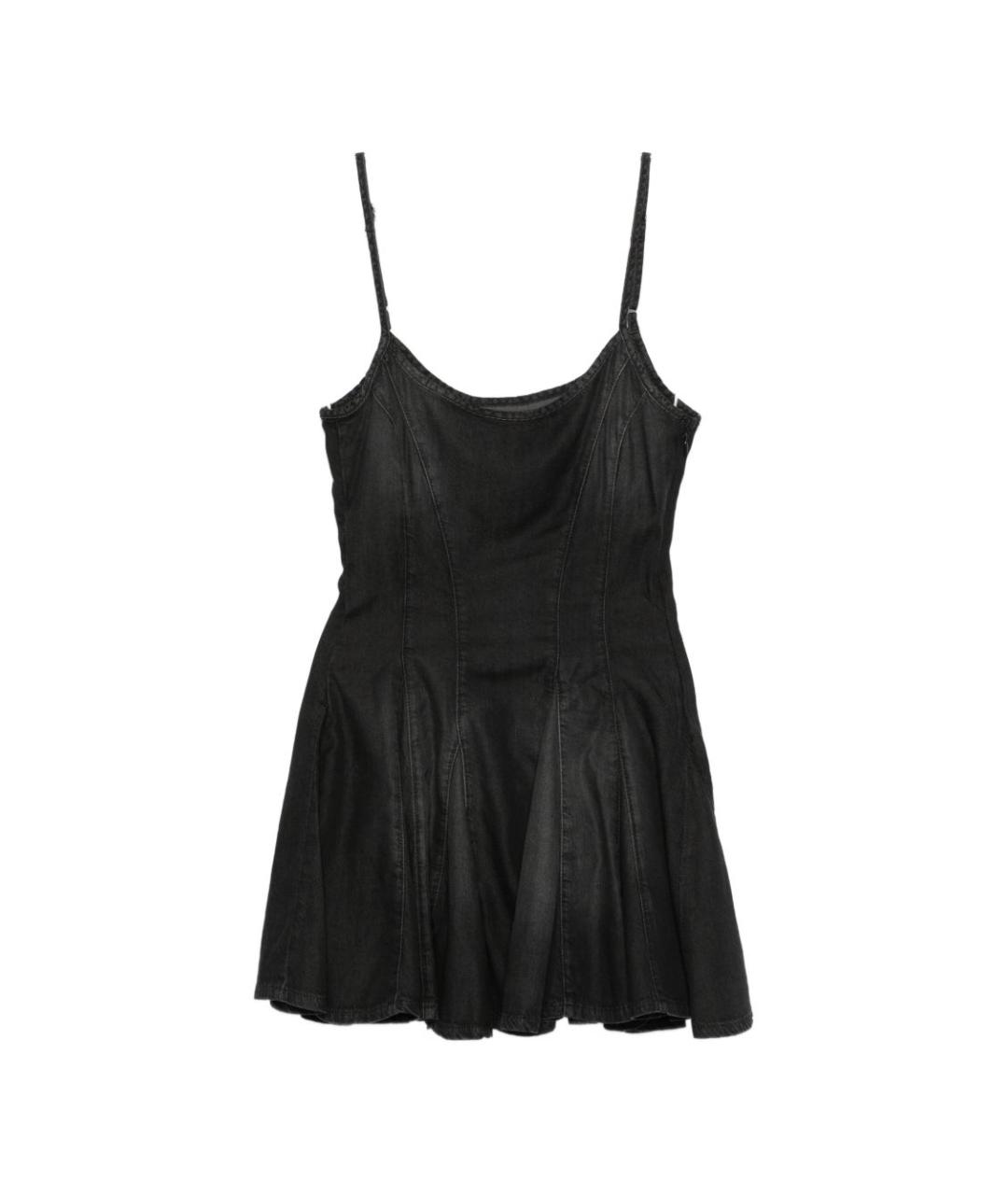 DIESEL Черное хлопковое повседневное платье, фото 1