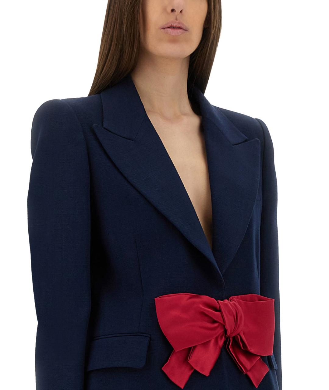 VALENTINO Синий вискозный жакет/пиджак, фото 5