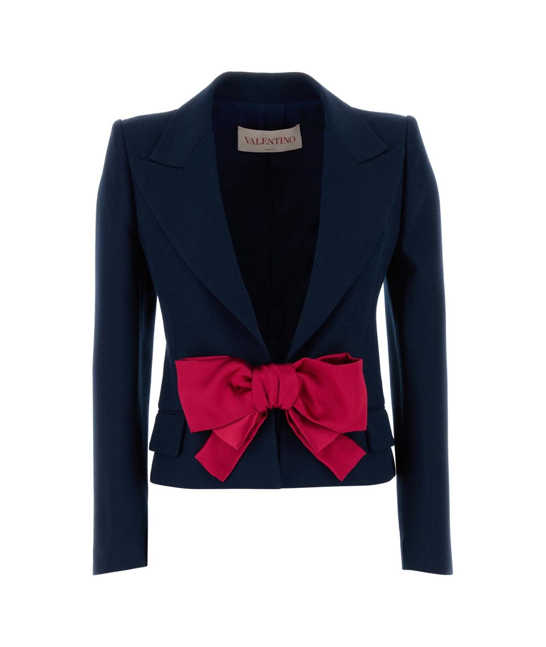 VALENTINO Синий вискозный жакет/пиджак, фото 1