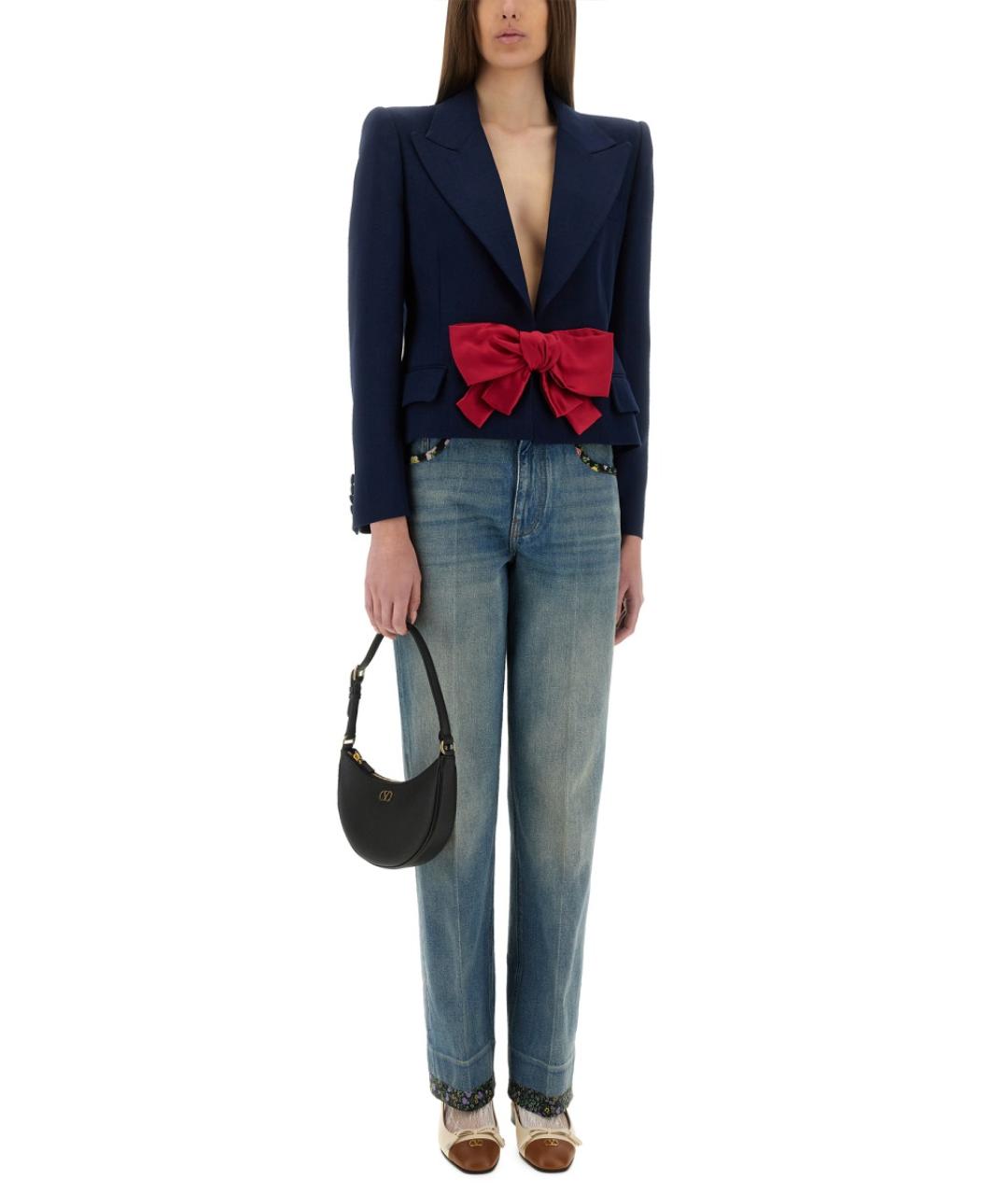 VALENTINO Синий вискозный жакет/пиджак, фото 3