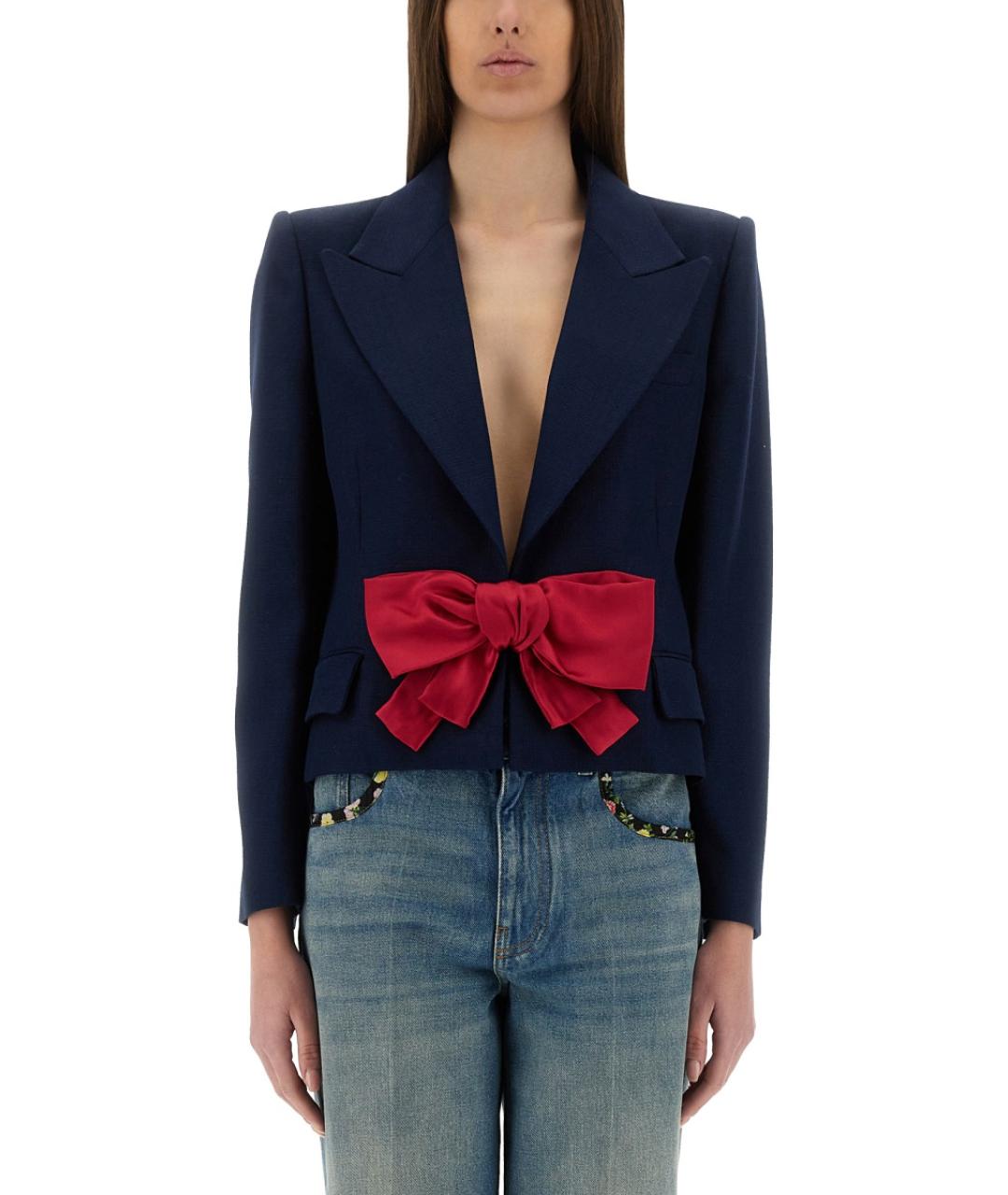 VALENTINO Синий вискозный жакет/пиджак, фото 2