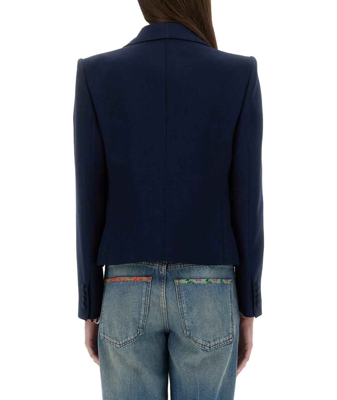 VALENTINO Синий вискозный жакет/пиджак, фото 4