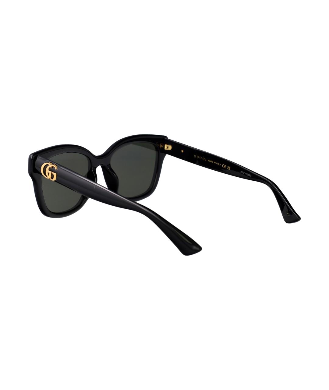 GUCCI Черные пластиковые солнцезащитные очки, фото 4