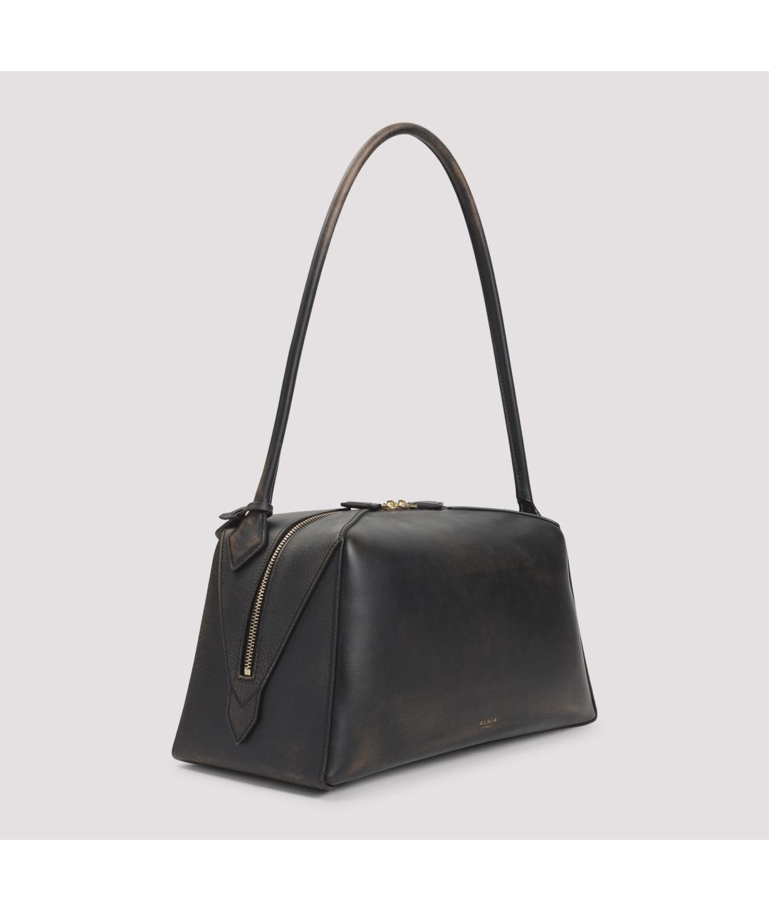 ALAIA Коричневая кожаная сумка через плечо, фото 4