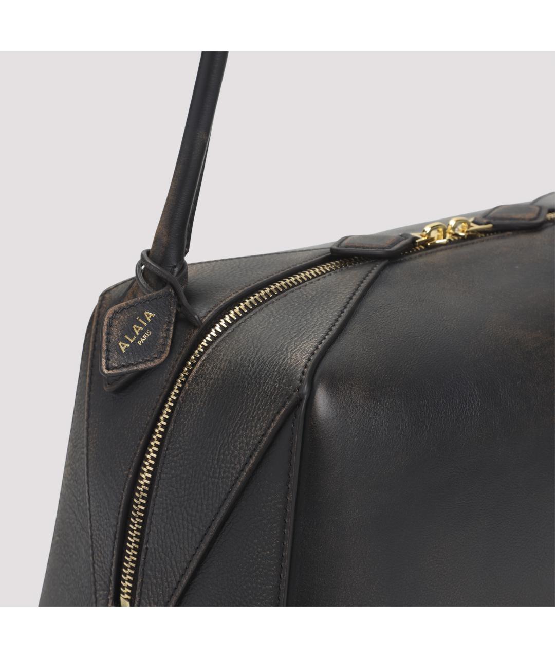 ALAIA Коричневая кожаная сумка через плечо, фото 5