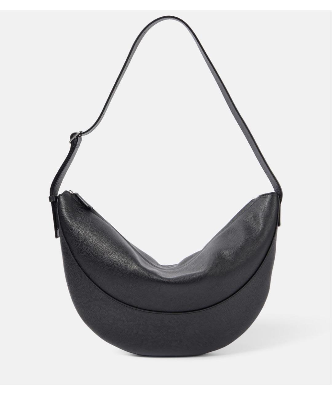 THE ROW Черная кожаная сумка с короткими ручками, фото 9