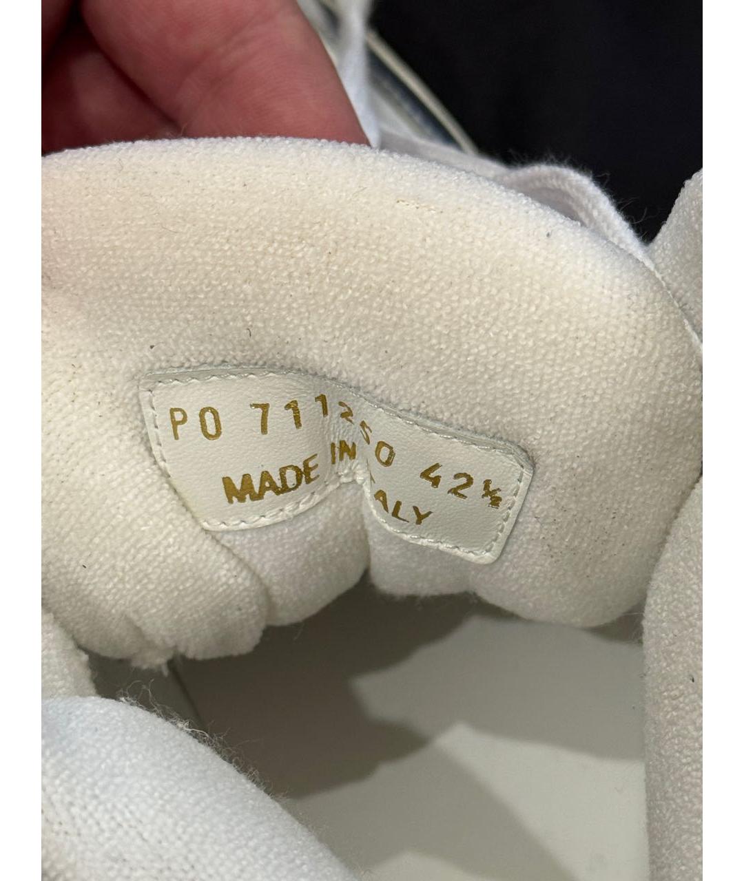 SAINT LAURENT Белые кожаные высокие кроссовки / кеды, фото 8