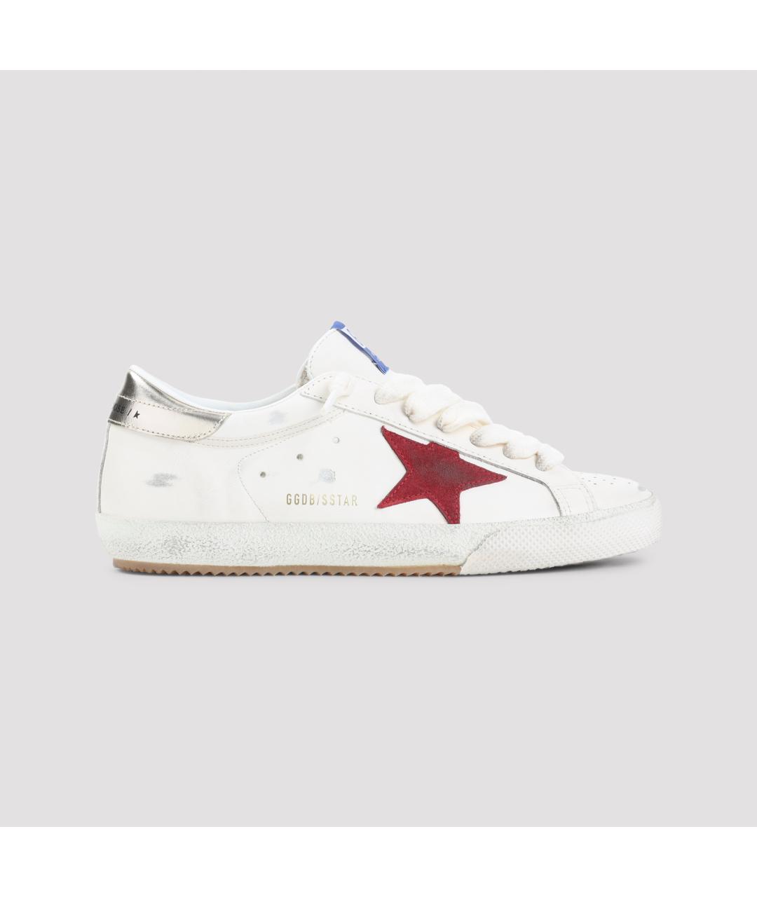 GOLDEN GOOSE DELUXE BRAND Белые кожаные низкие кроссовки / кеды, фото 2