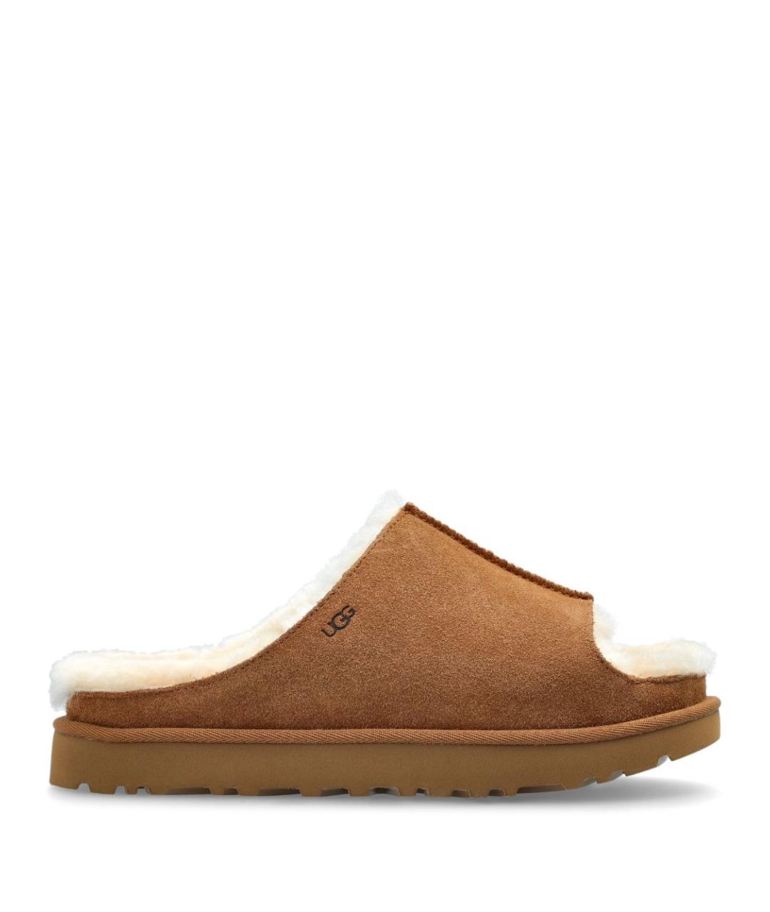 UGG AUSTRALIA Бежевые замшевые сандалии, фото 1