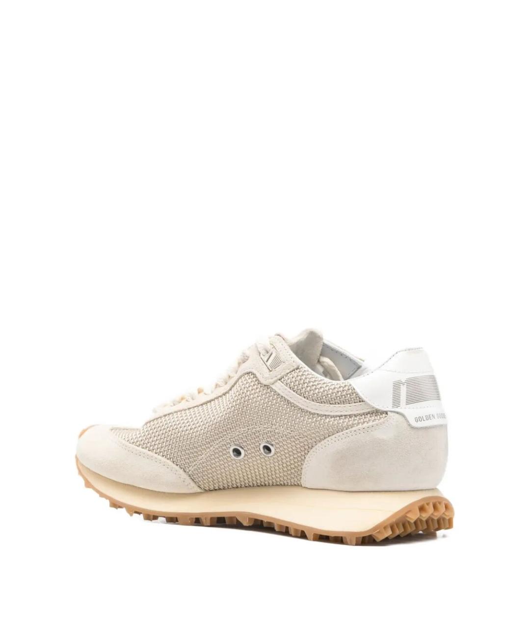 GOLDEN GOOSE DELUXE BRAND Бежевые замшевые кроссовки, фото 2