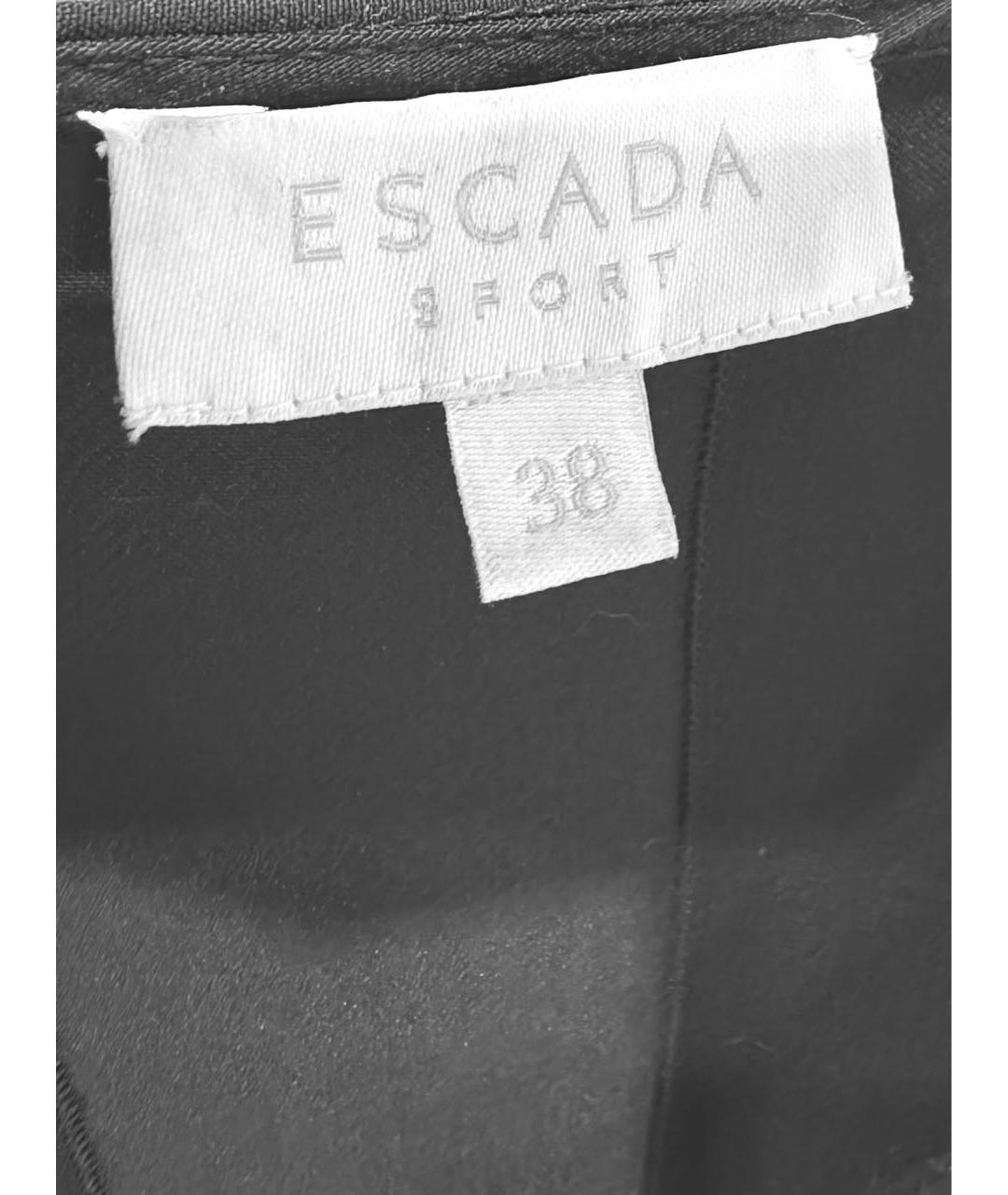 ESCADA Черное вискозное повседневное платье, фото 7