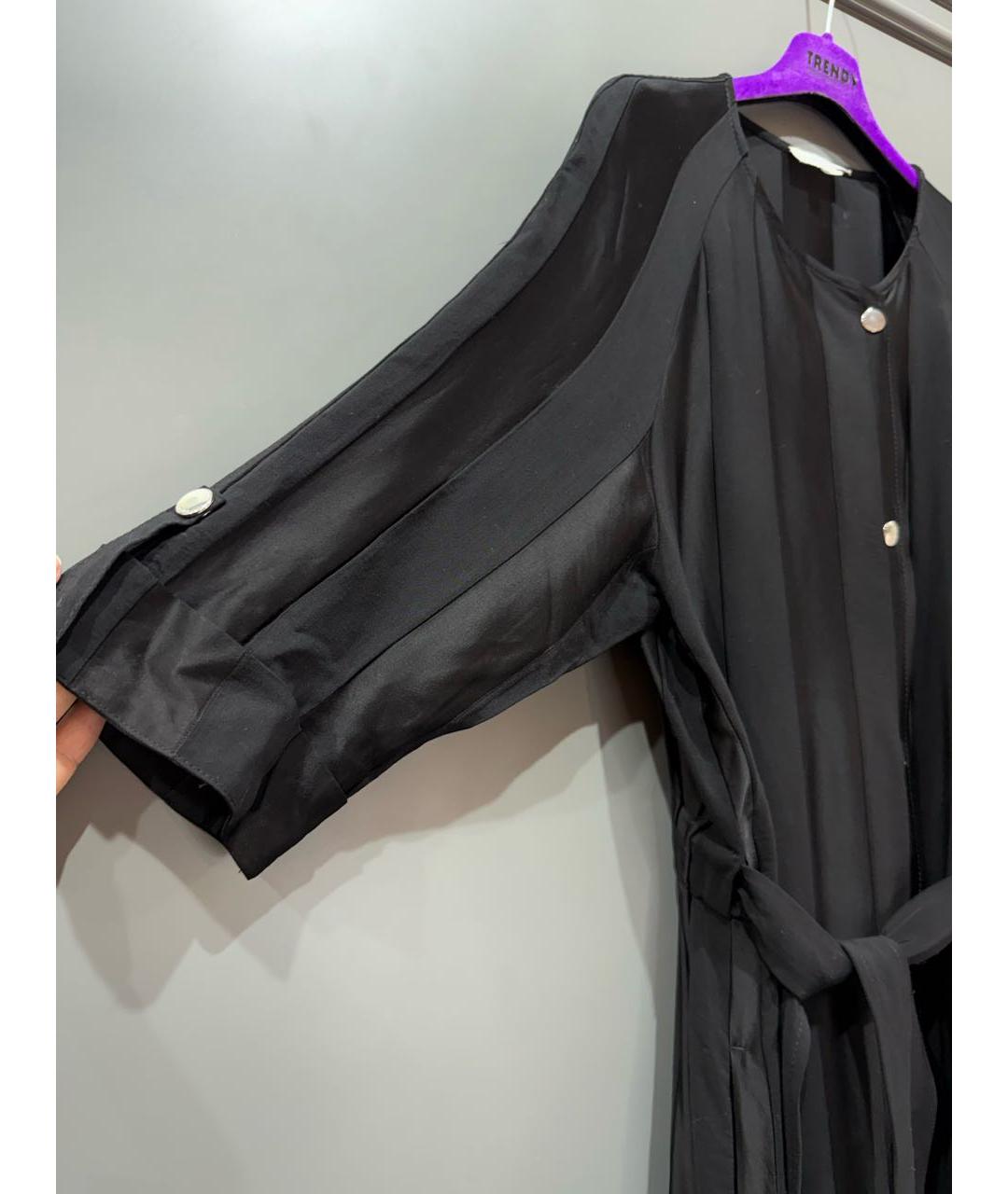 ESCADA Черное вискозное повседневное платье, фото 5