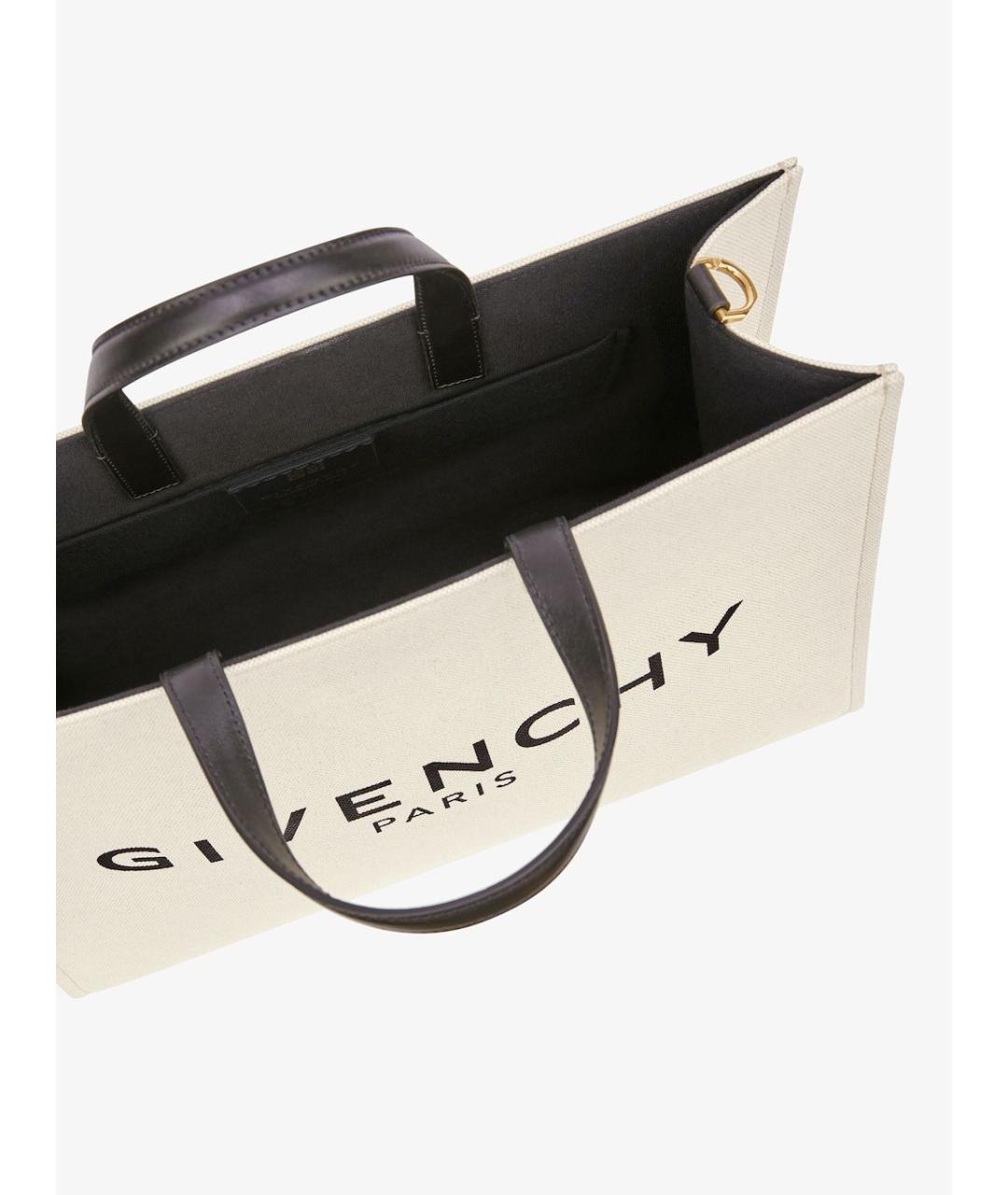 GIVENCHY Белая хлопковая сумка тоут, фото 4