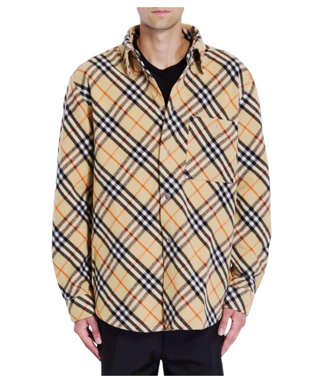 BURBERRY Шерстяная кэжуал рубашка, фото 1