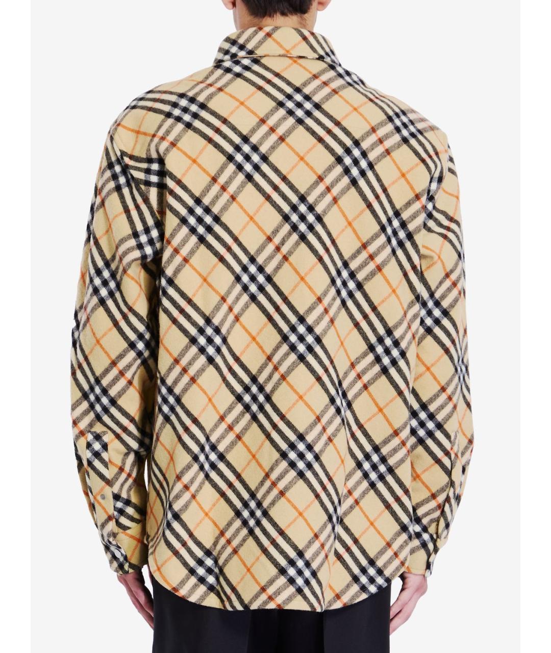 BURBERRY Шерстяная кэжуал рубашка, фото 2