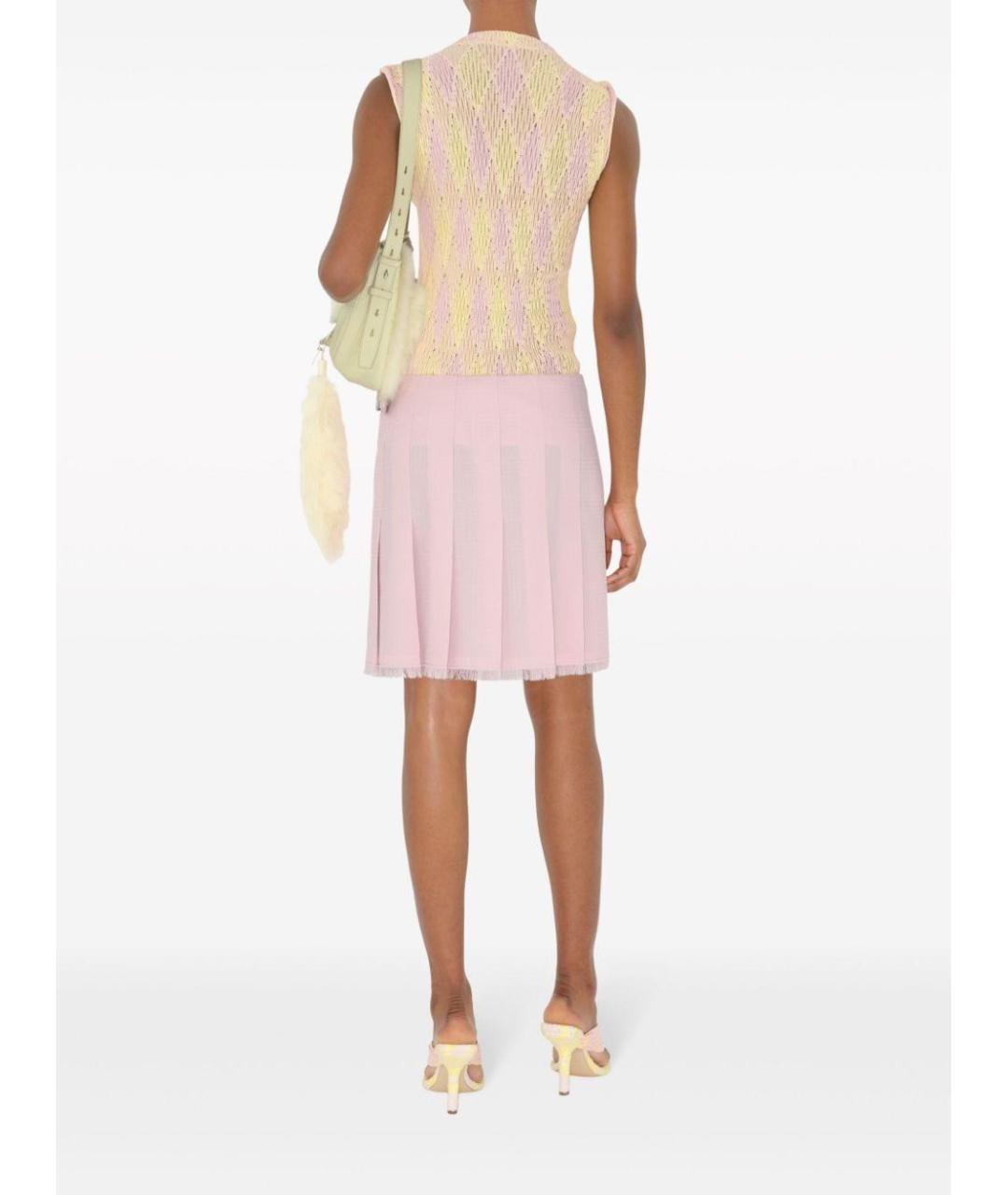 BURBERRY Мульти хлопковая футболка, фото 4