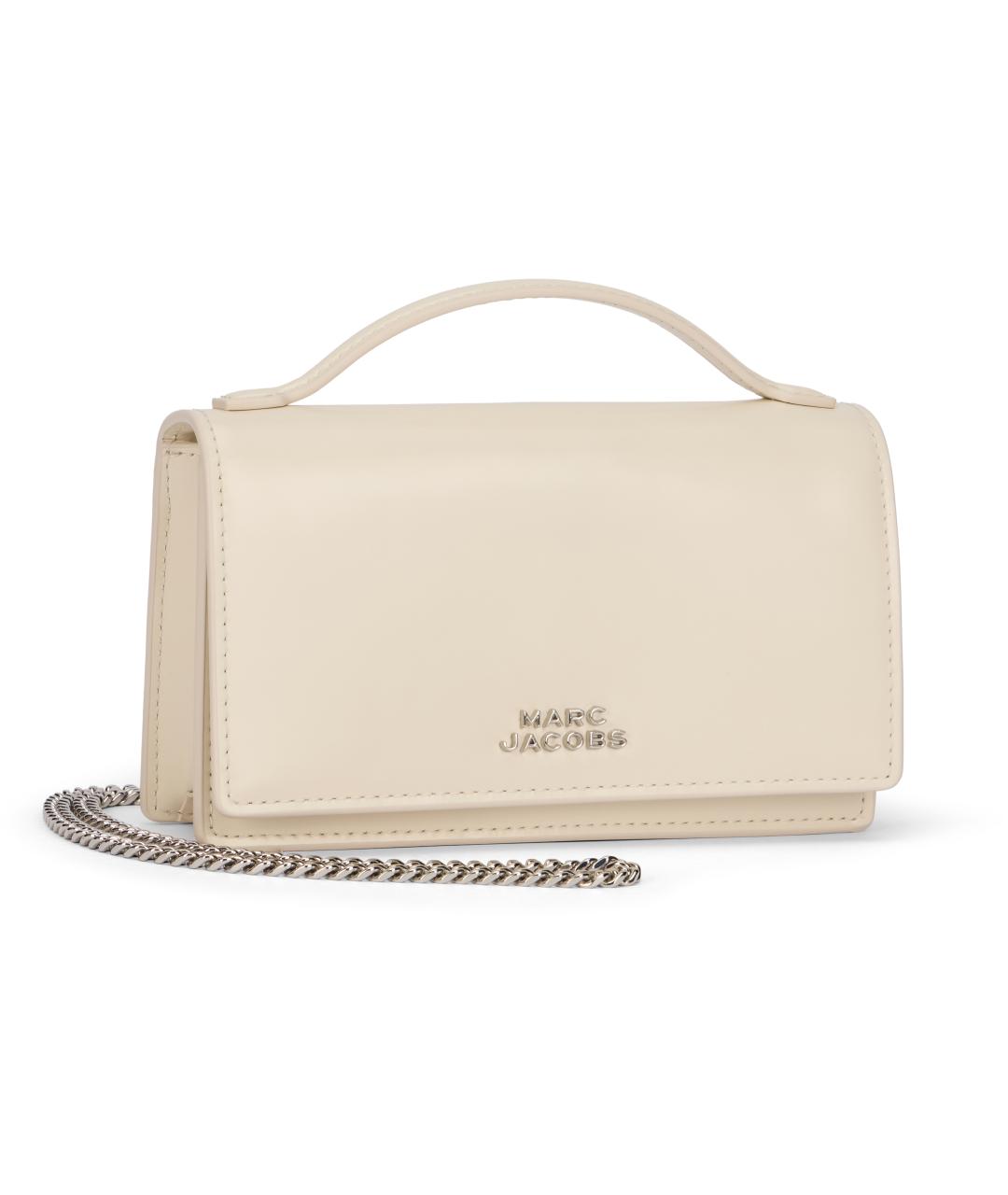 MARC JACOBS Белая кожаная сумка с короткими ручками, фото 2