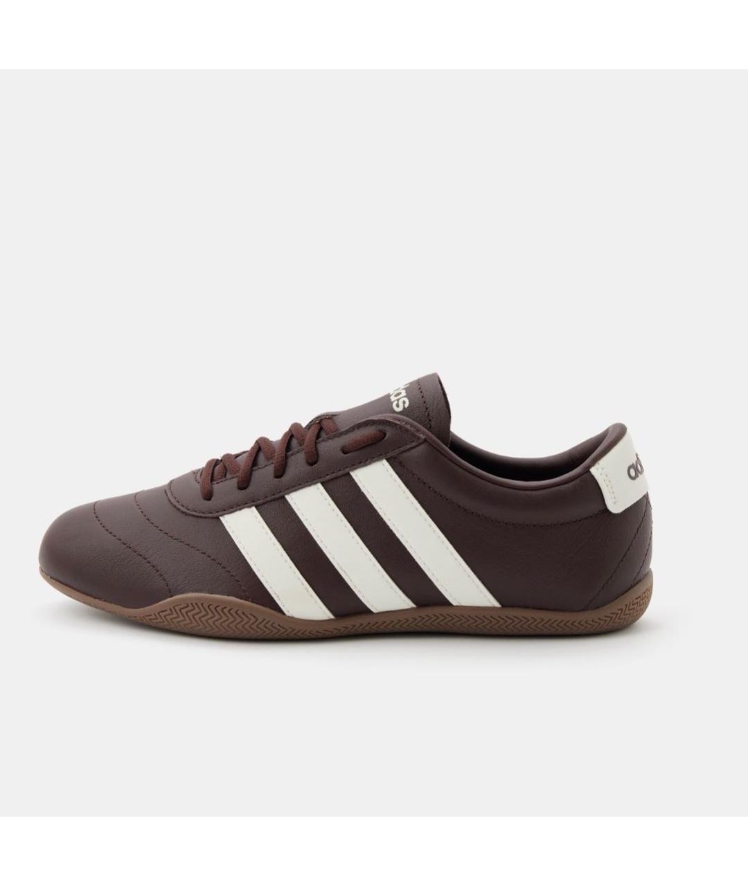 ADIDAS Бордовые кожаные кроссовки, фото 7