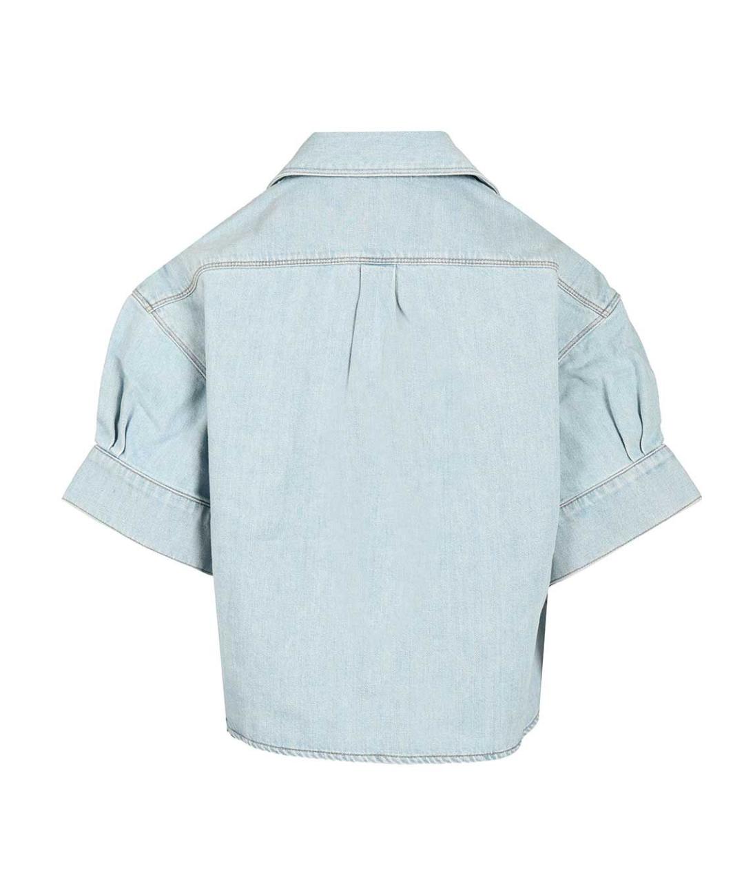 LOEWE Голубая хлопковая рубашка, фото 2